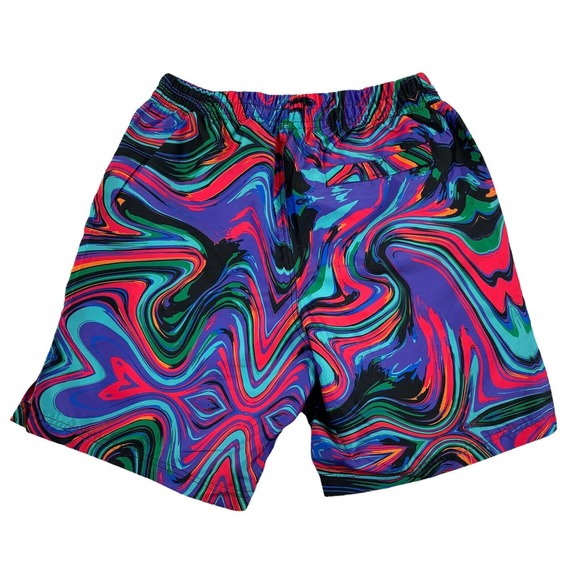 2(X)ist Mens Catalina 16" Quick-Dry Swirl Printed Swim Trunks Multicolor L - Picture 3 of 4
